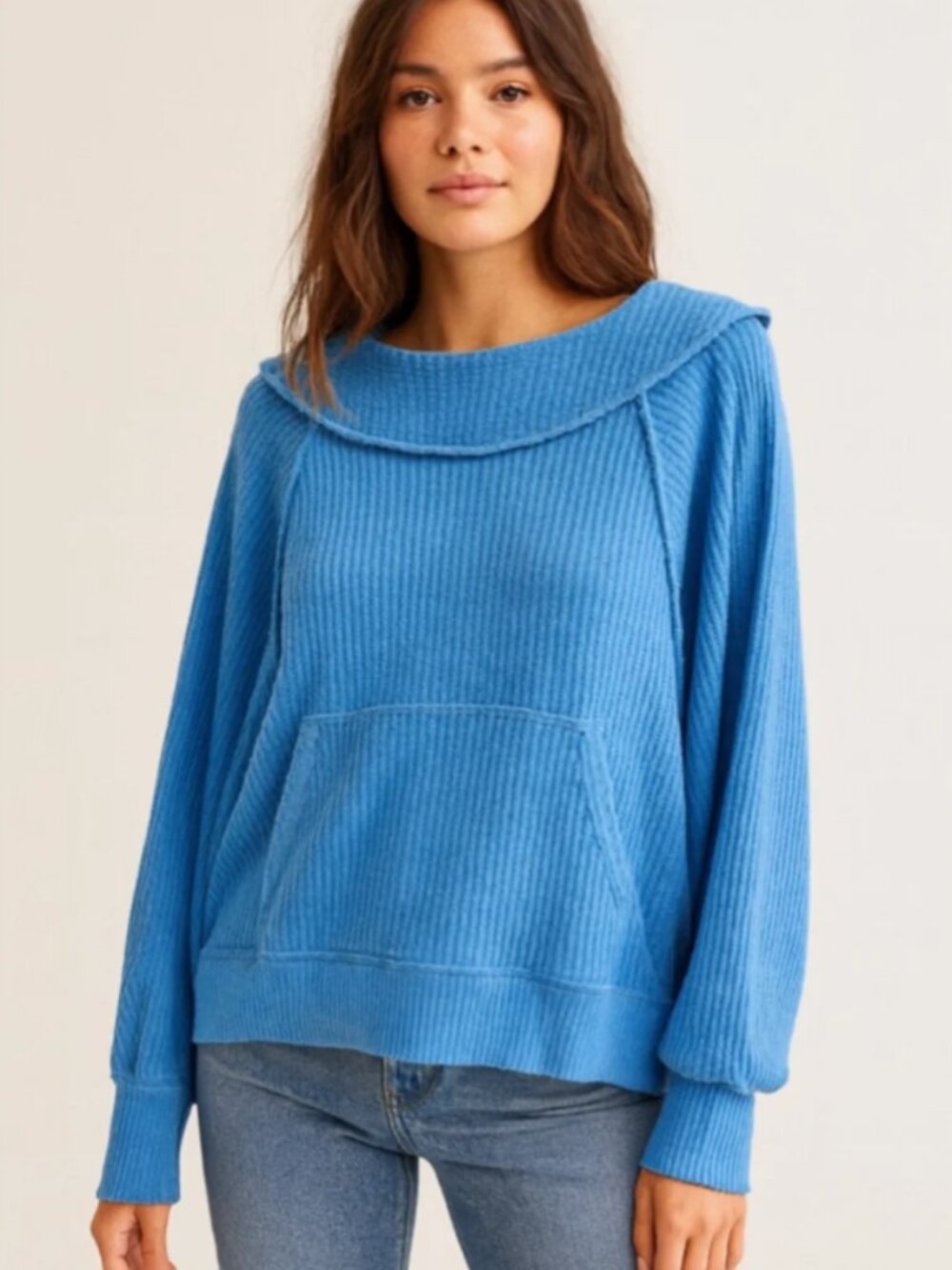 Free People Westend Thermal Top Oversized Slouchy We The Free Boho